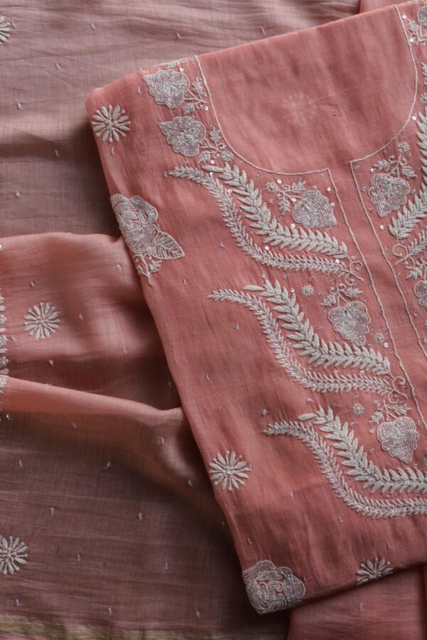Malmals Pearl Work Chikankari Fabrics - Image 7