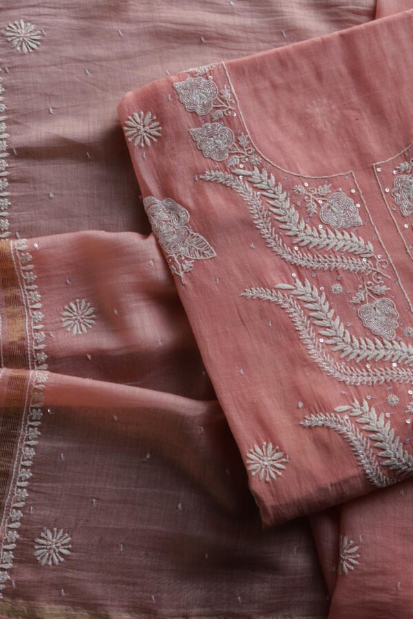 Malmals Pearl Work Chikankari Fabrics - Image 10