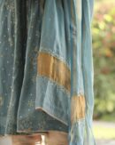 Teal Blue | Tissue Silk Bhopali Kurta Set
