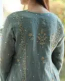 Teal Blue | Tissue Silk Bhopali Kurta Set
