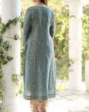Teal Blue | Tissue Silk Bhopali Kurta Set