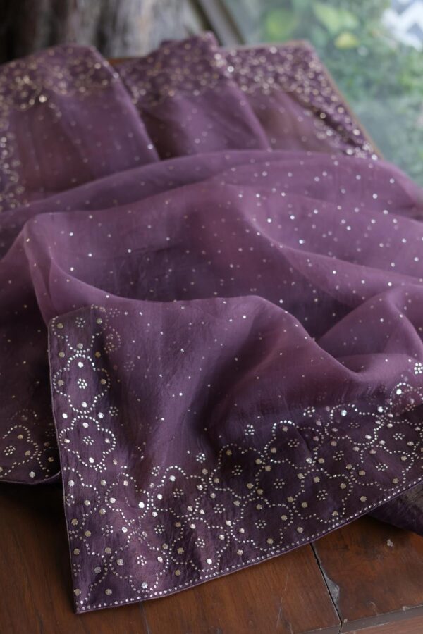 Moonga Silk Mukaish Fabrics - Image 5