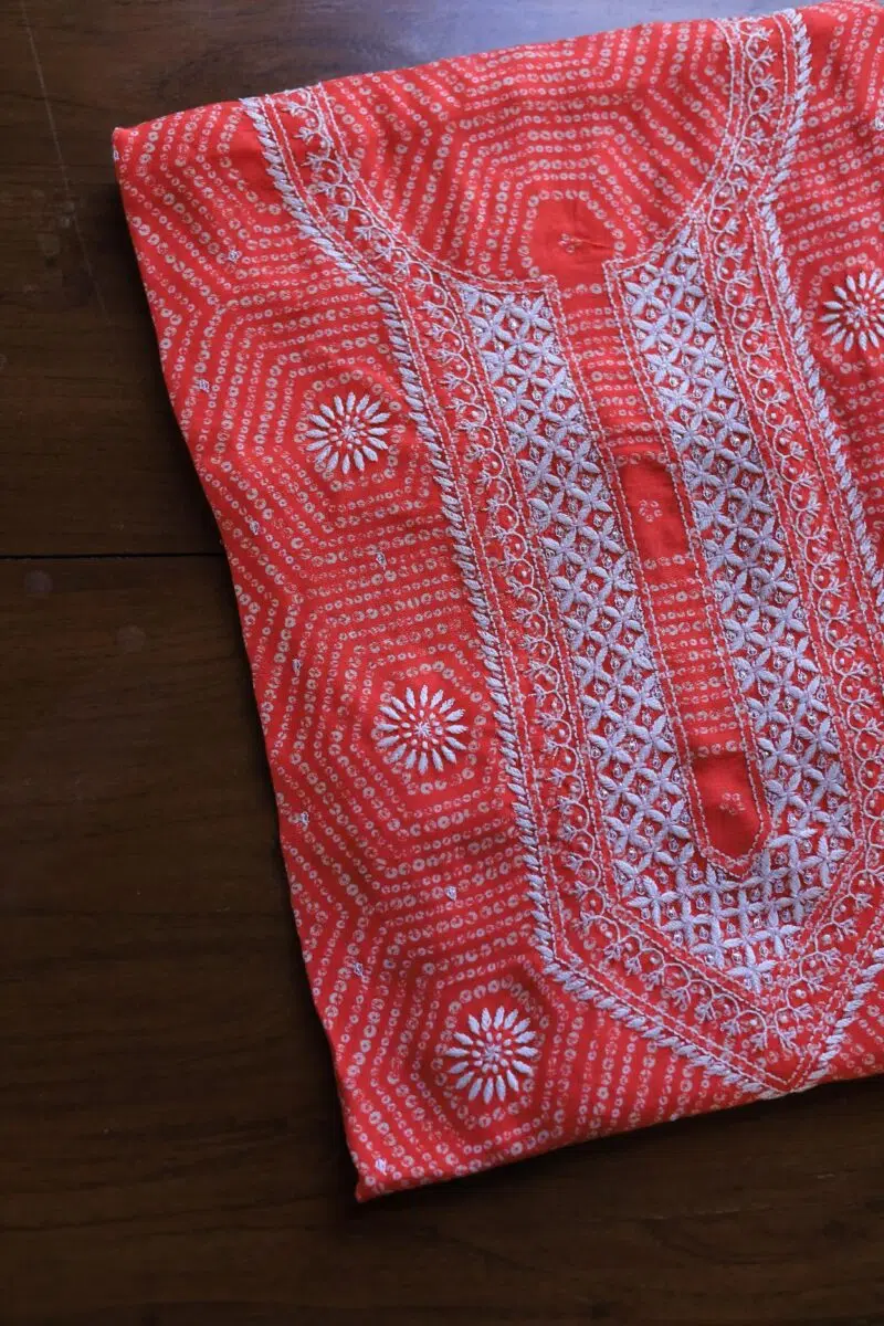 Muslin Chikankari Kurta Fabrics