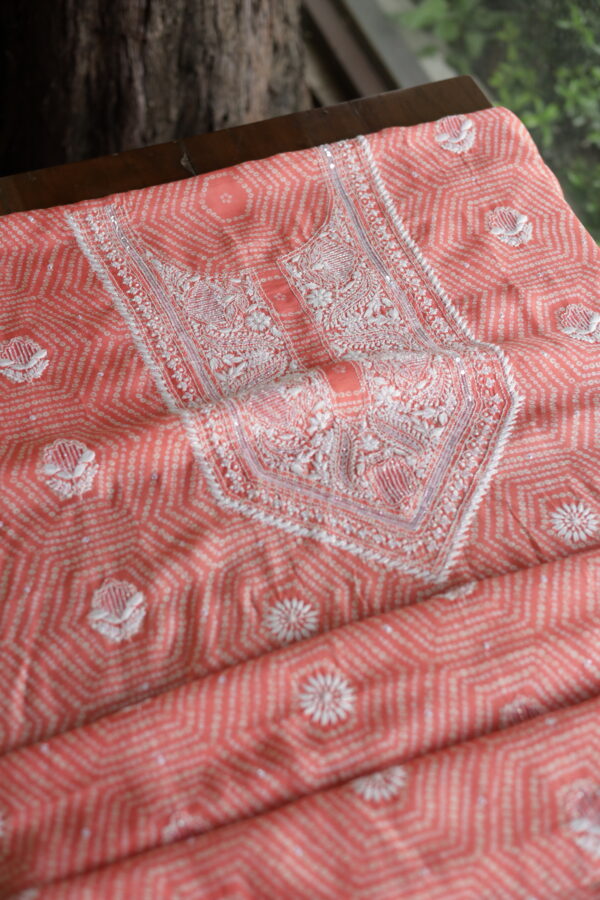 Muslin Chikankari Kurta Fabrics