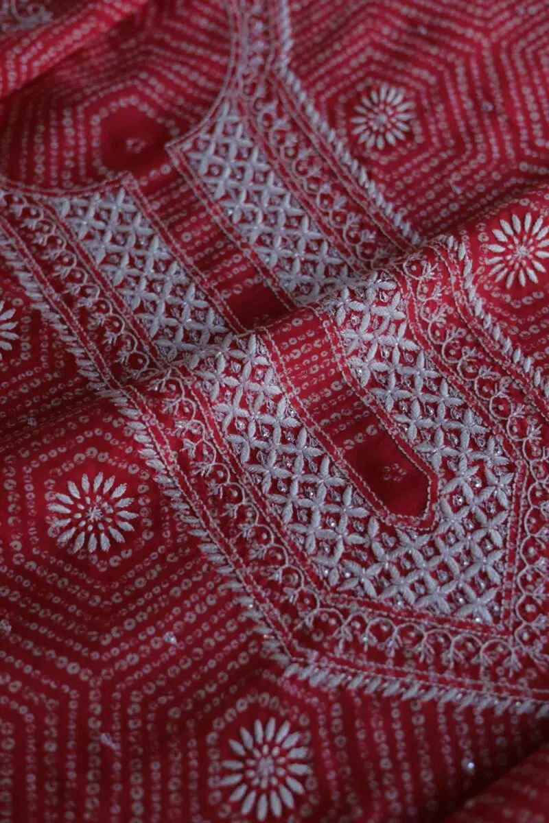 Muslin Chikankari Kurta Fabrics