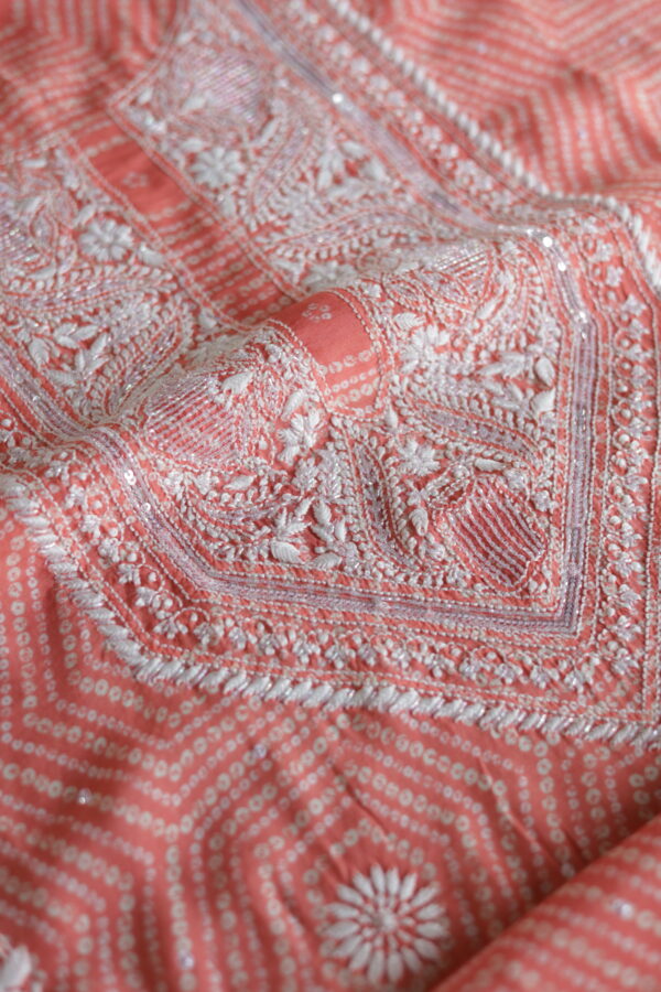 Muslin Chikankari Kurta Fabrics - Image 5