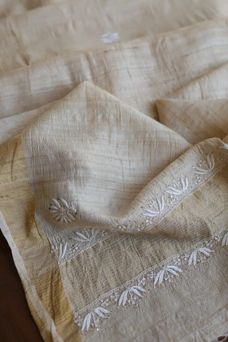 Natural Tussar Silk Fabrics