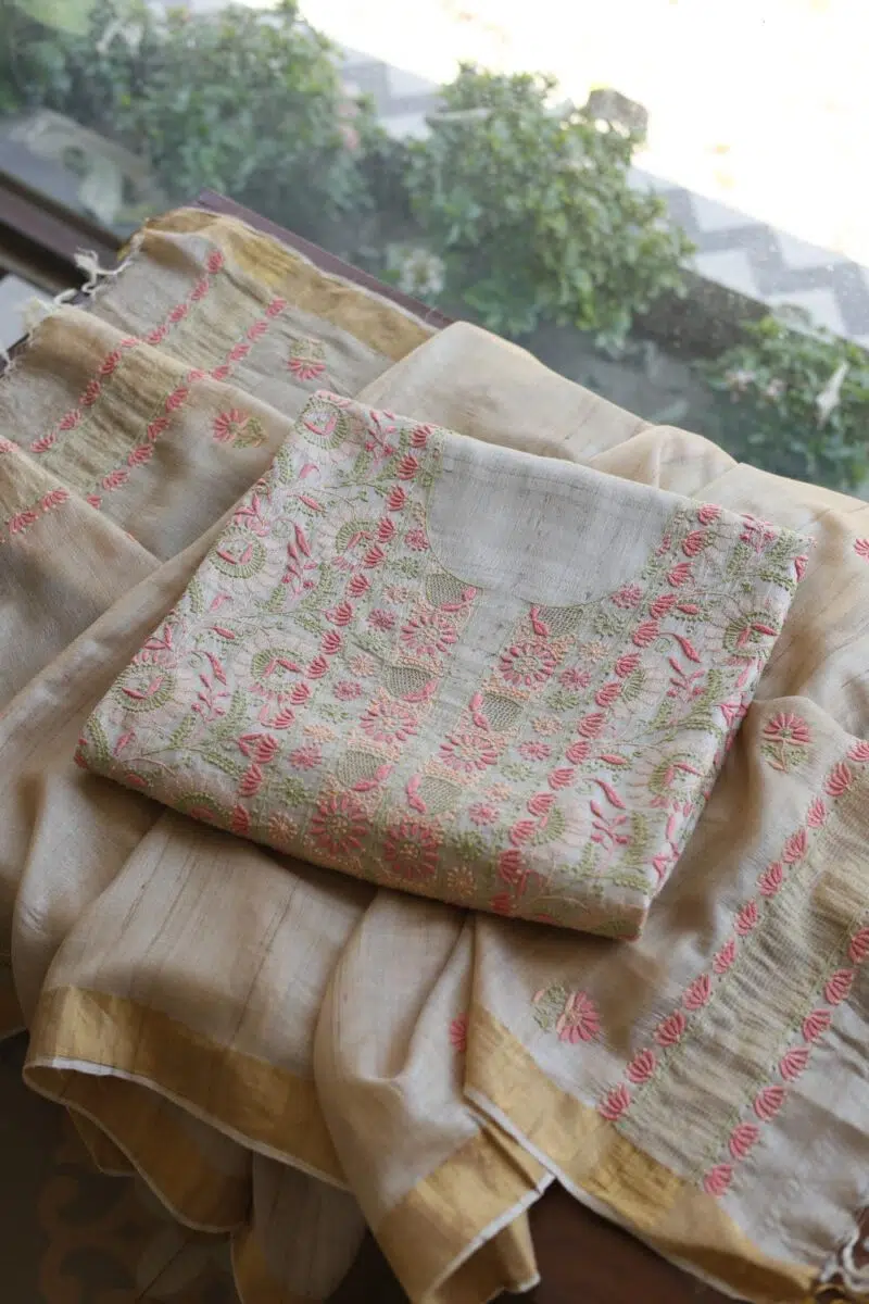 Natural Tussar Silk Fabrics