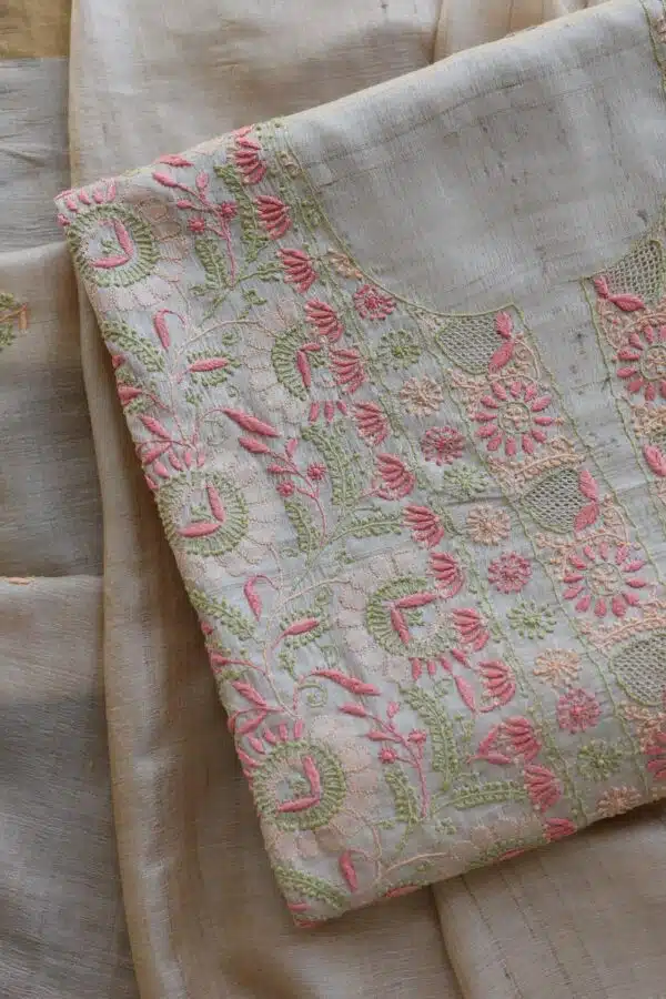 Natural Tussar Silk Fabrics - Image 4