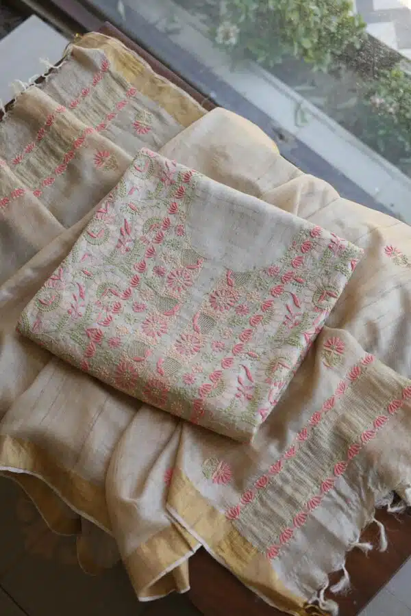 Natural Tussar Silk Fabrics - Image 7