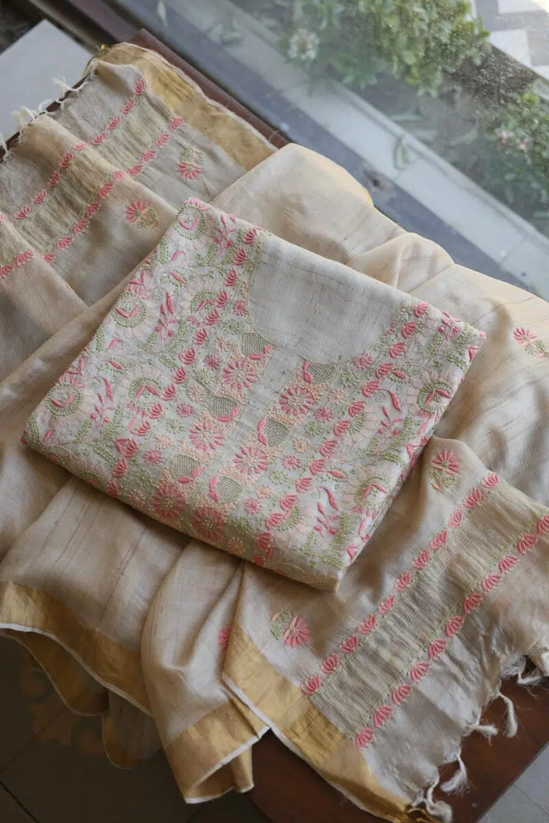 Natural Tussar Silk Fabrics