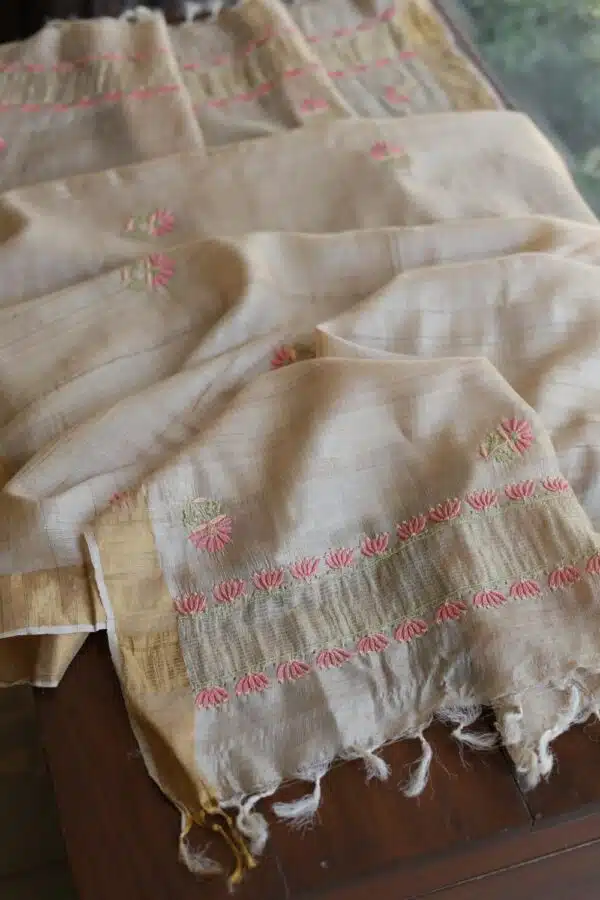 Natural Tussar Silk Fabrics - Image 8