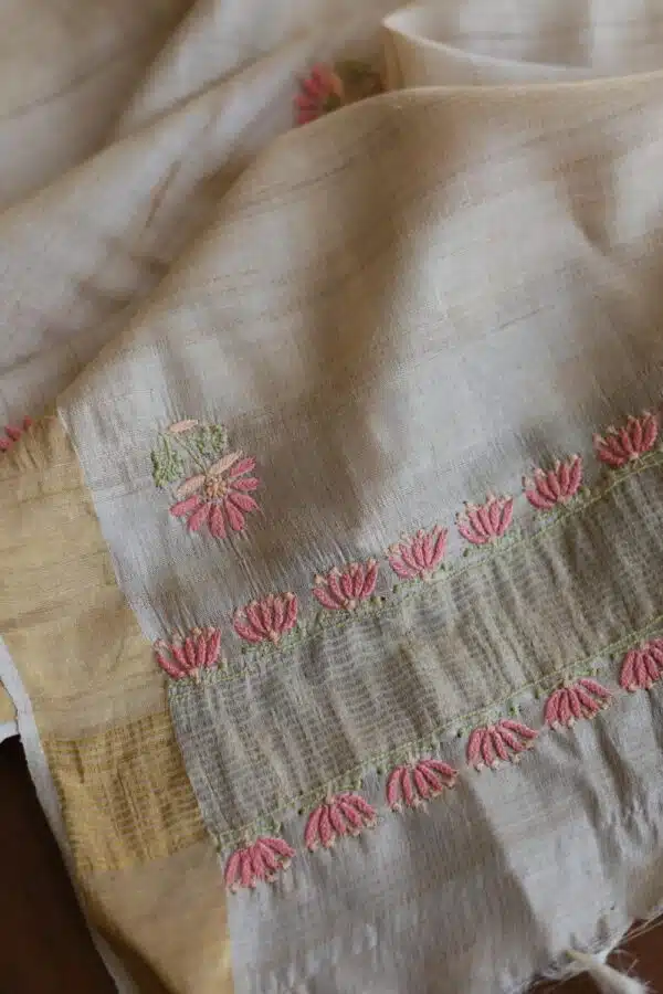 Natural Tussar Silk Fabrics - Image 9