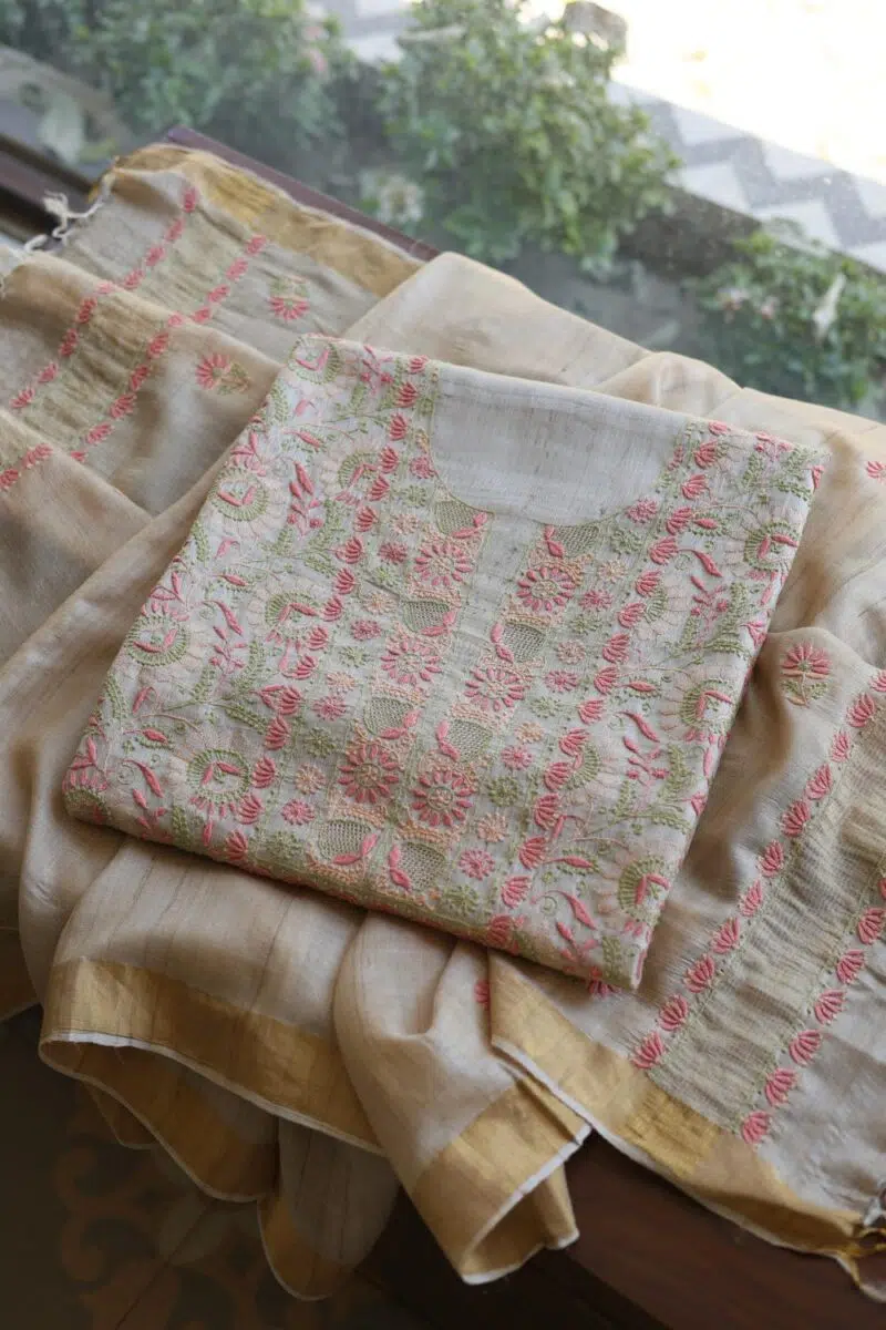 Natural Tussar Silk Fabrics