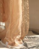 Noor Organza Silk Chikankari Straight Cut Kurta Dupatta Set