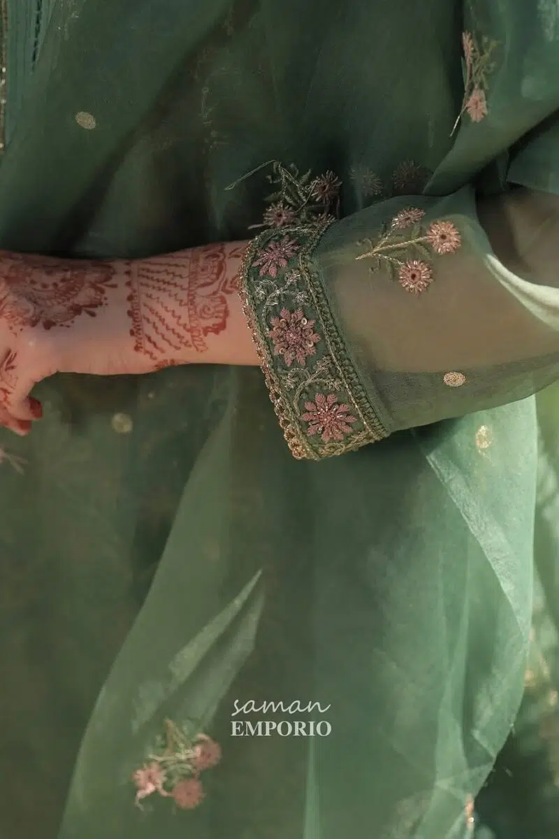 Noor Organza Chikankari Anarkali