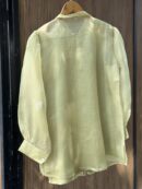 Noor Floral Organza Chikankari Bow-Tie Short Tops