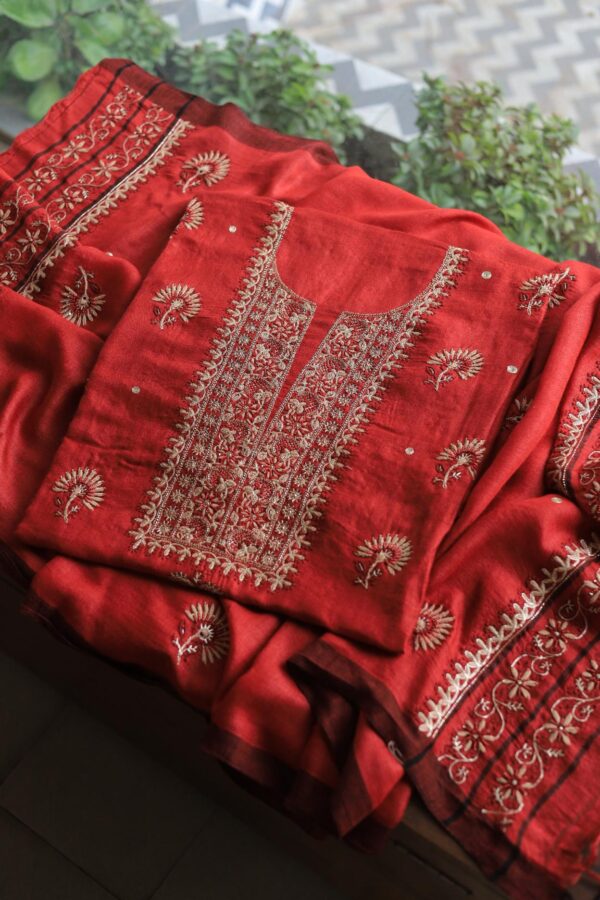 Pashmina x Chikankari Fabrics - Image 4