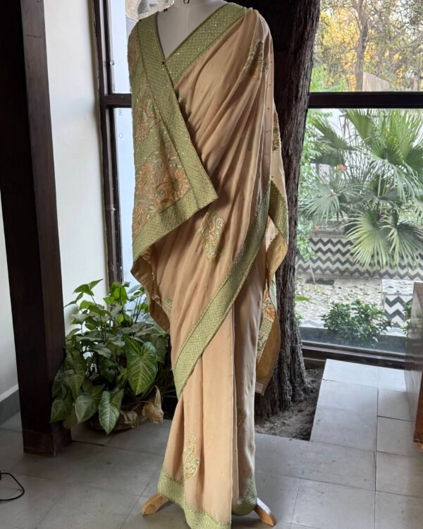 Pure Georgette Fine Chikankari Saree