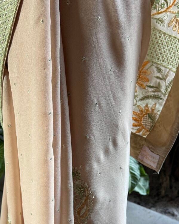 Pure Georgette Fine Chikankari Saree - Image 5