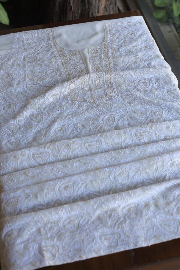 Pure Georgette Sequins Fabric - Image 10