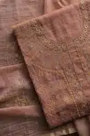 Roheen Tissue Silk Chikankari Fabrics