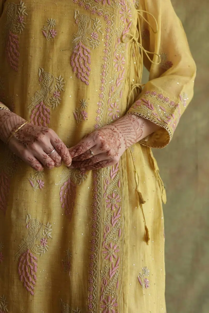 Sand Yellow | Tissue Silk Anagarkha