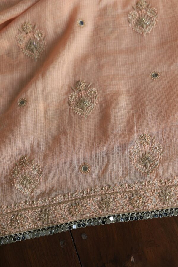 Silk Kota Chikankari fabric - Image 13