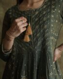 Tissue Silk Chikankari Bhopali Kurta Set