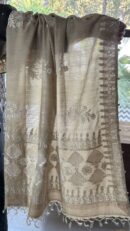 Natural Shade Fine Chikankari Ari Tissue Silk Dupatta
