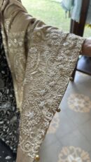 Natural Shade Fine Chikankari Ari Tissue Silk Dupatta