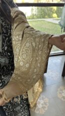 Natural Shade Fine Chikankari Ari Tissue Silk Dupatta