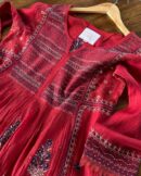Saman Watermelon Red | Malmal Chikankari Tunic Kurtas