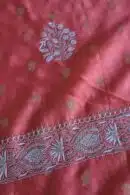 Banarasi Zari Chanderi Unstitched Chikankari Fabrics