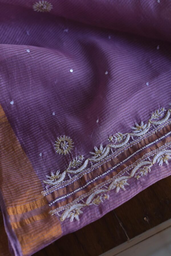 Zari Chanderi Chikankari Fabrics - Image 12
