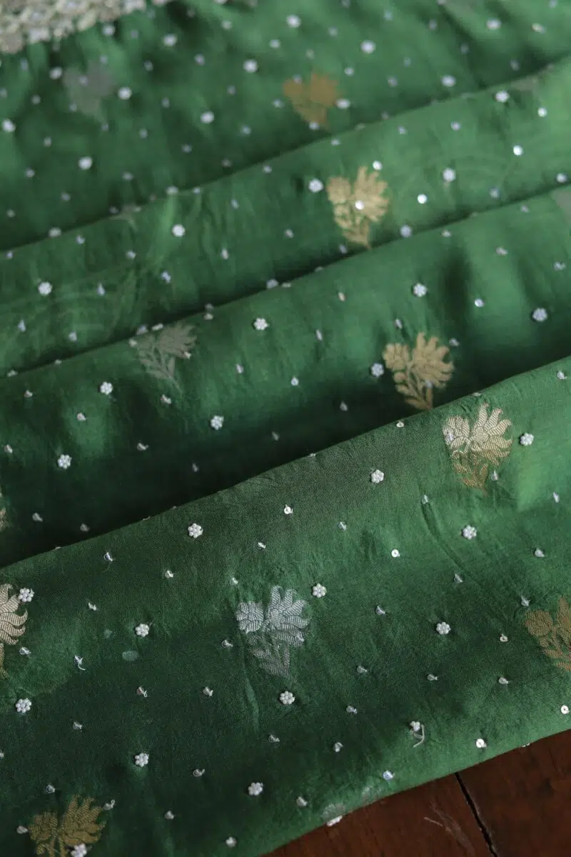 Zari Chanderi Chikankari Fabrics