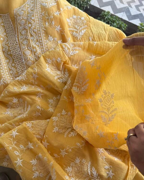 Malmal Sequins Kurta Sets l - Image 4