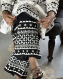 Black & White Daraz Chikankari Palazzo