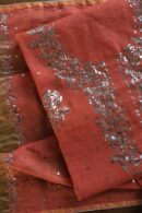 Brick Red | Tissue Silk Mukaish Fabrics
