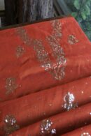 Brick Red | Tissue Silk Mukaish Fabrics