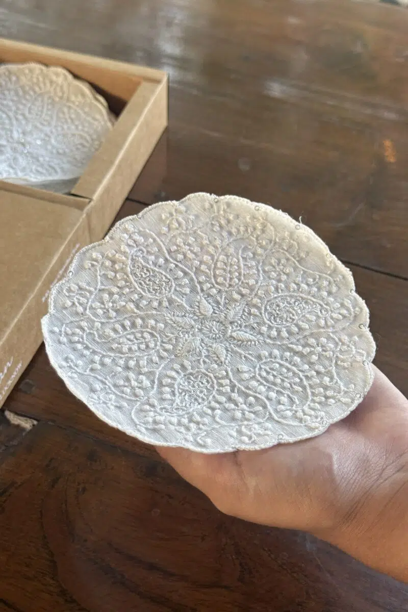 Chikankari Coasters