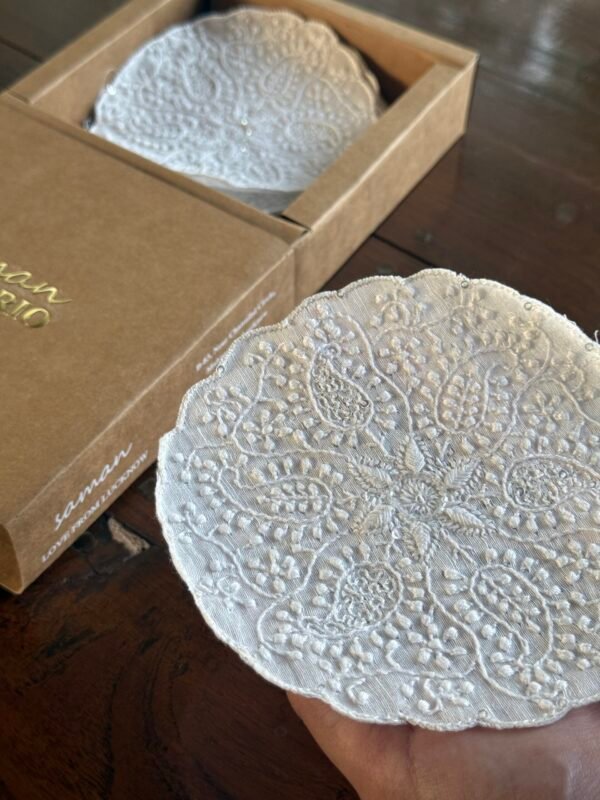 Chikankari Coasters - Image 4
