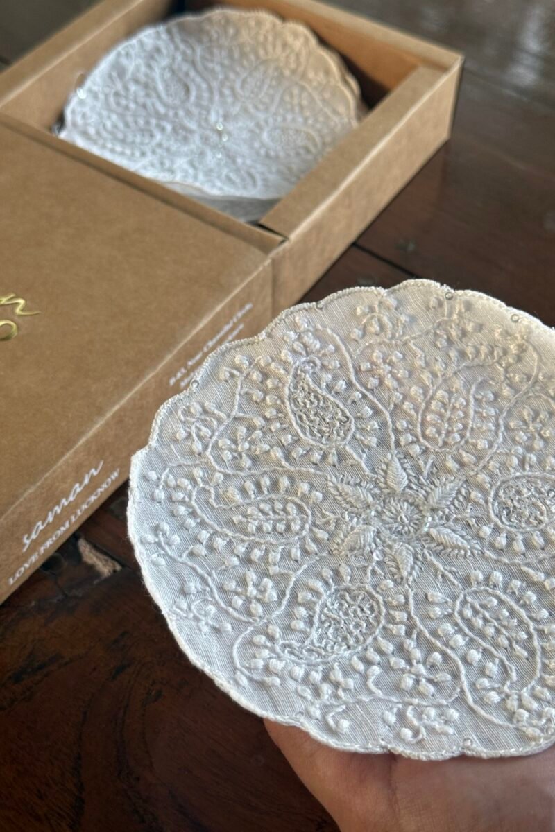 Chikankari Coasters