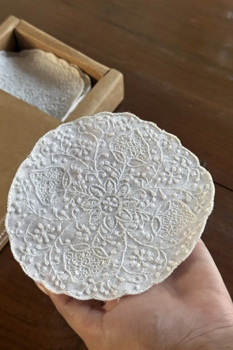 Chikankari Coasters
