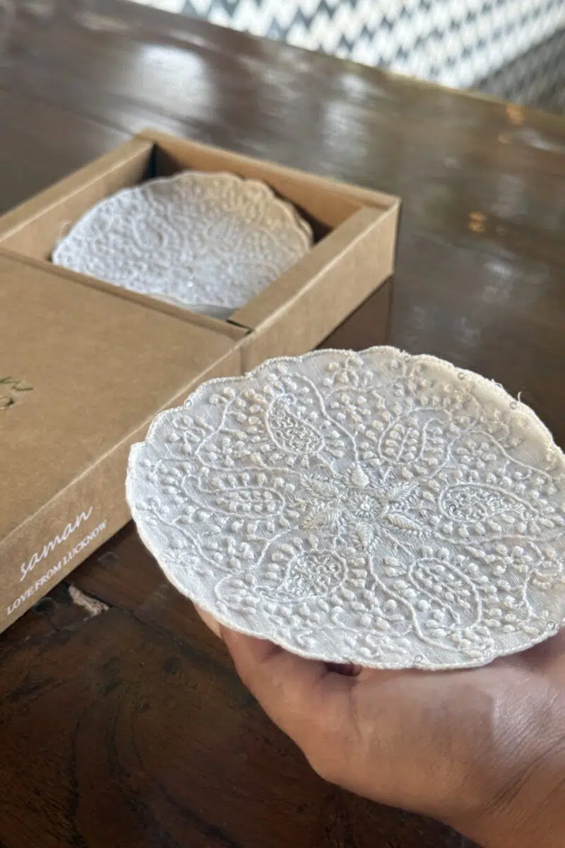 Chikankari Coasters