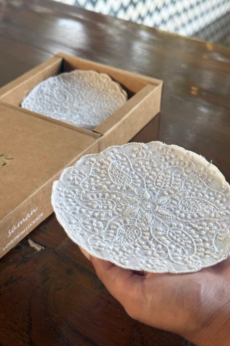 Chikankari Coasters