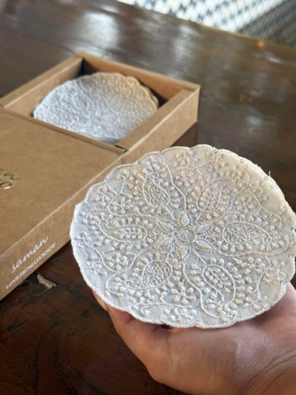 Chikankari Coasters