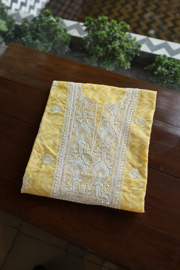 Cotton Chikankari Kurta Fabrics - Image 4