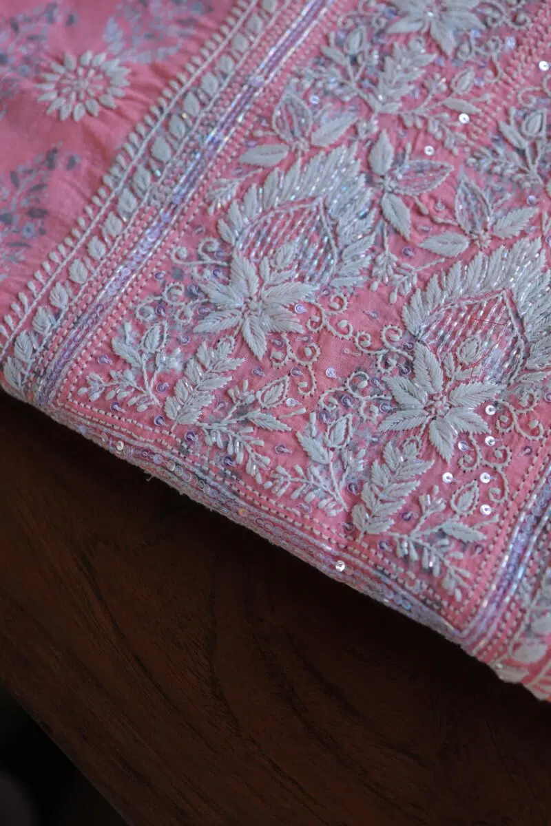 Cotton Chikankari Kurta Fabrics