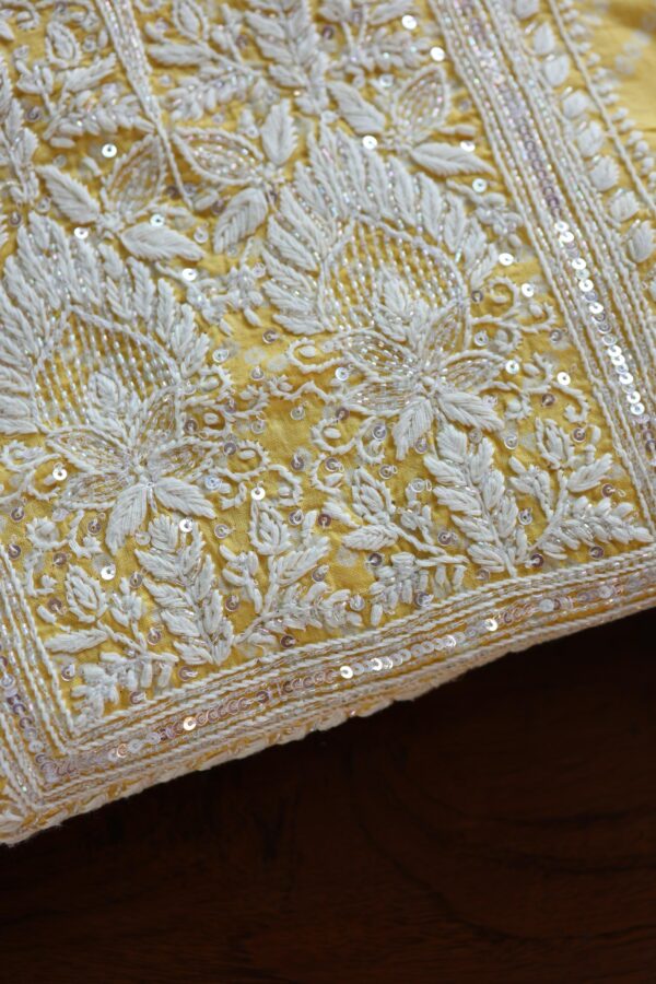 Cotton Chikankari Kurta Fabrics - Image 2